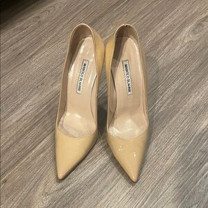 Manolo Blahnik Nude Heels